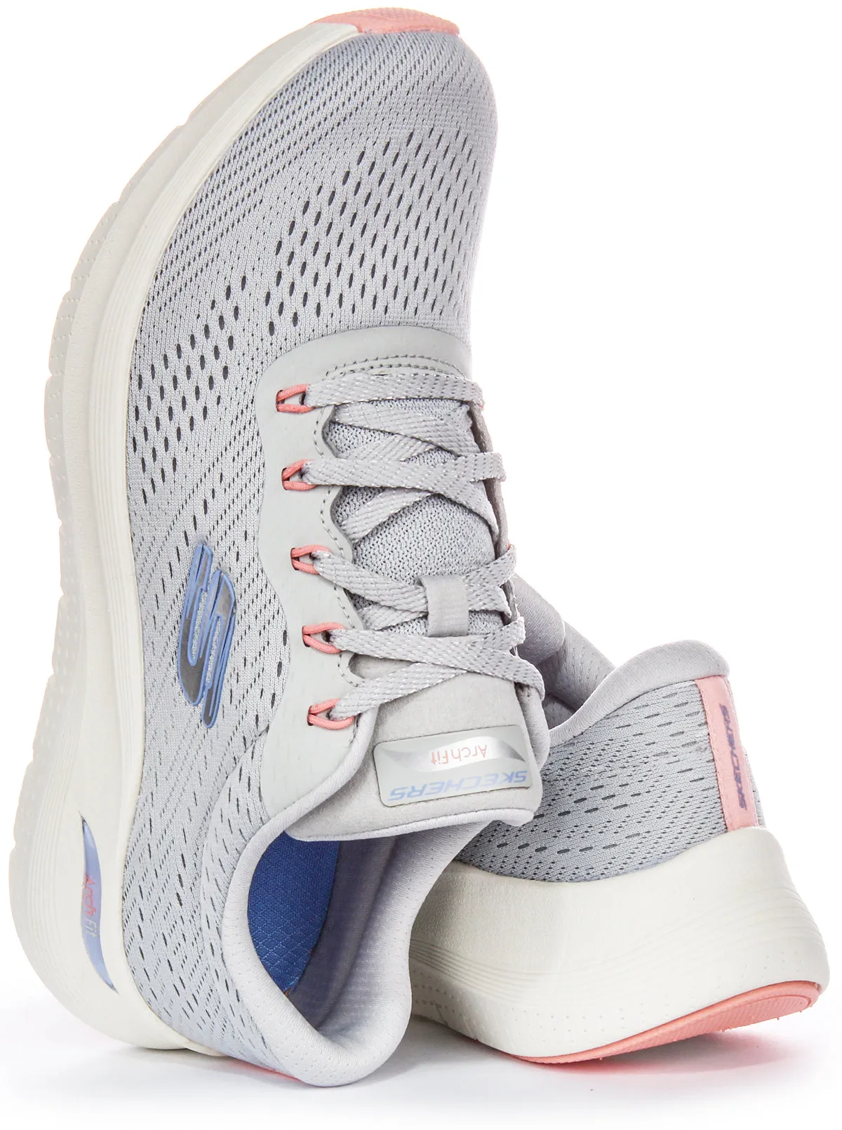 Skechers Arch Fit 2.0 Big Leaugue In Light Blue For Women