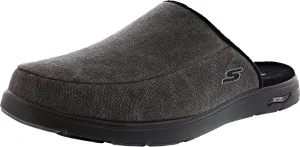 Skechers Go Walk Arch Fit Lounge Black Slip On Indoor Outdoor Athletic Slippers