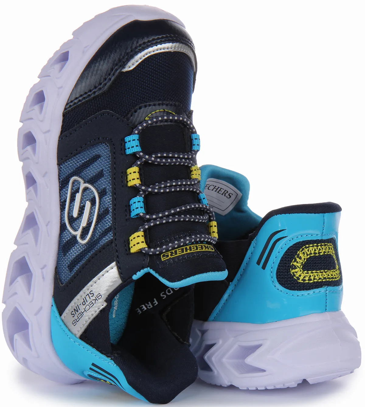 Skechers Hypno Flash 2.0 Slip Ins Navy Blue For Kids