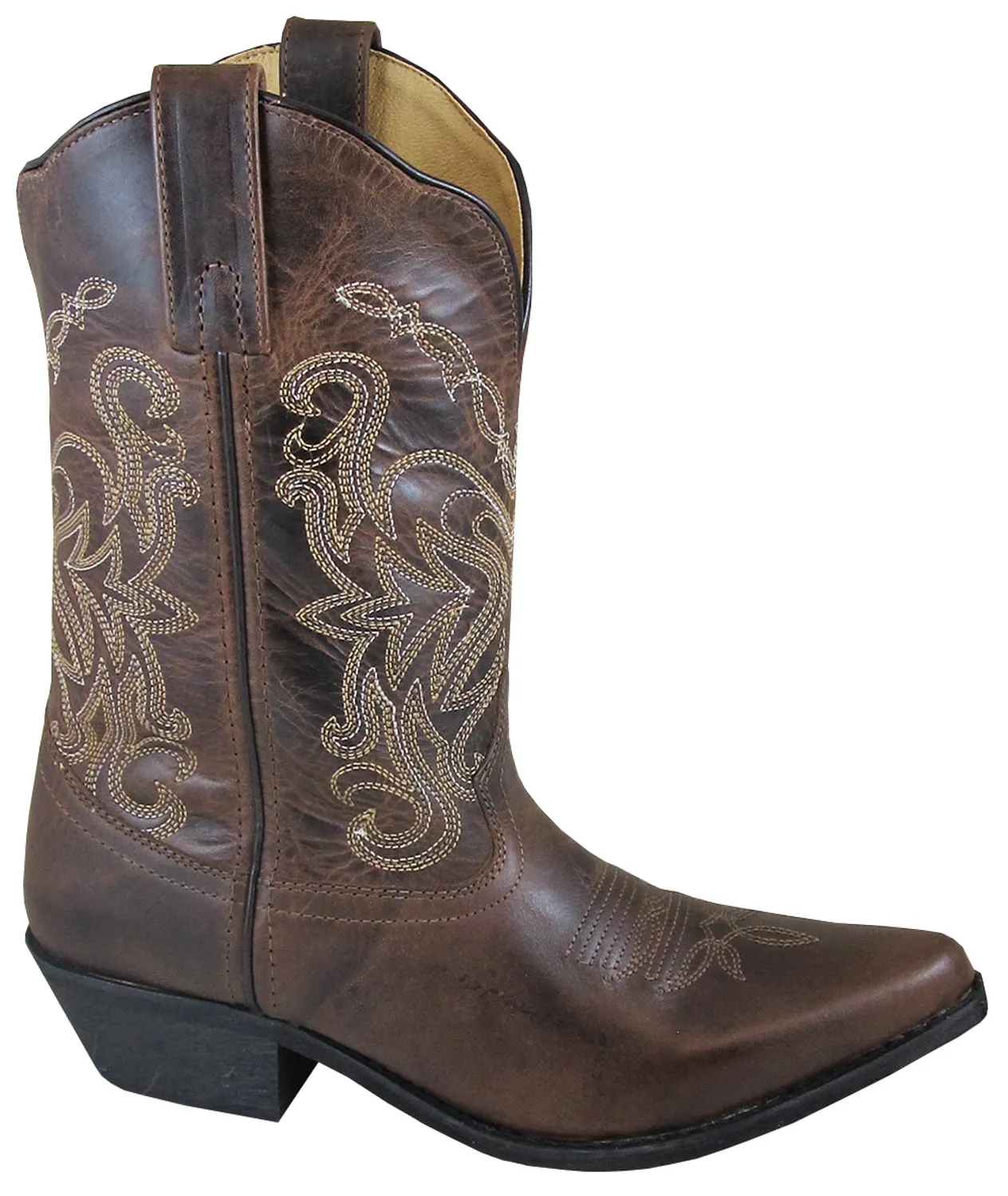 Smoky Mountain Boots Womens Madison Brown Distress Leather 12in Western 6 M