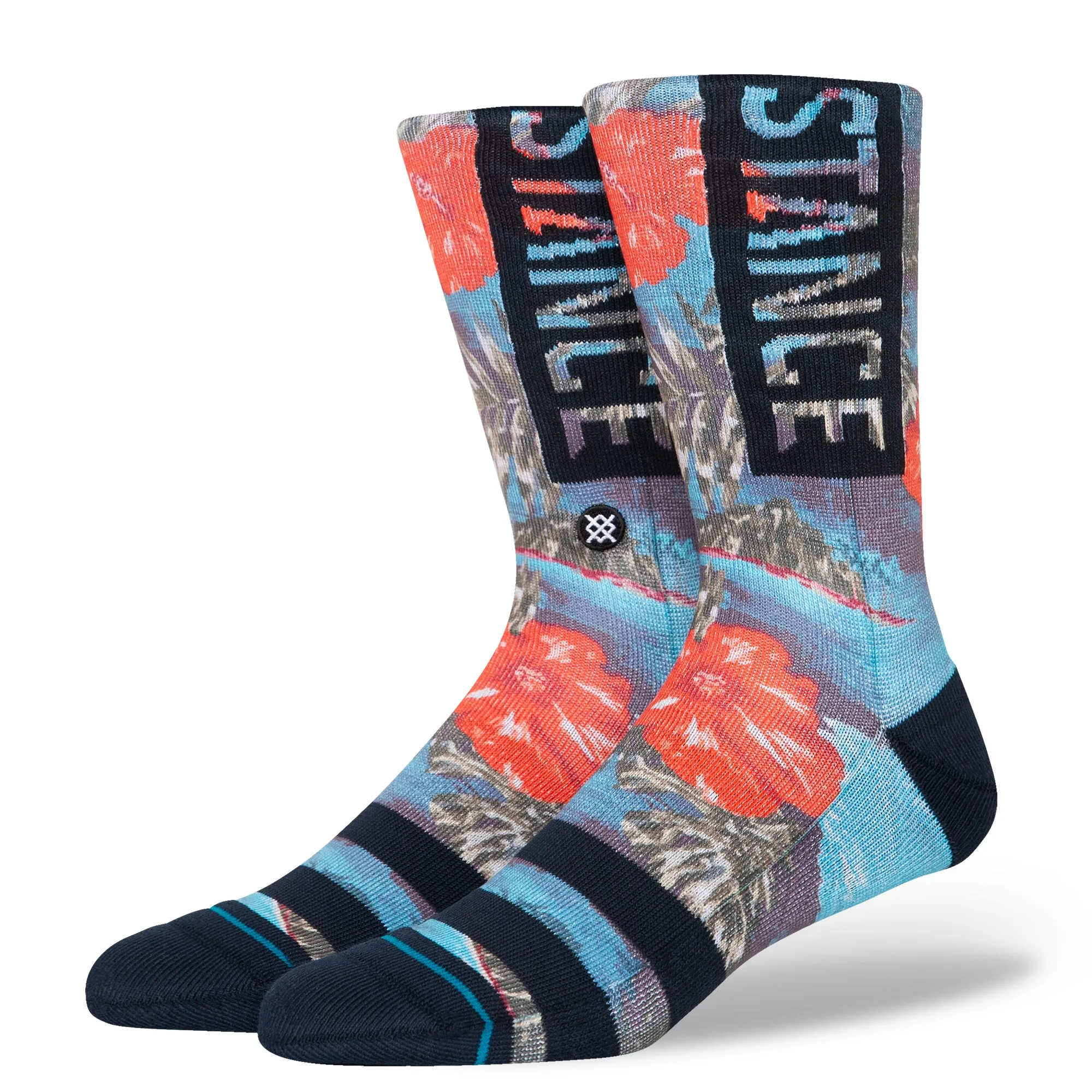 STANCE OG COCOPALMS POLY CREW - TEAL