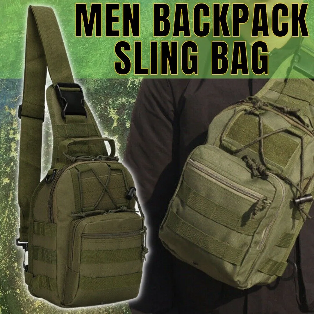 Tactical Sling Bag - Crossbody Pack Chest Shoulder Backpack