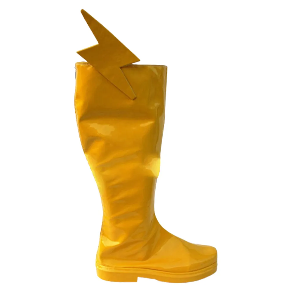 The Flash Barry Allen Yellow Shoes Boots Halloween Costumes Accessory Made