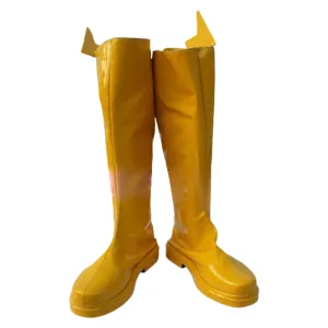 The Flash Barry Allen Yellow Shoes Boots Halloween Costumes Accessory Made