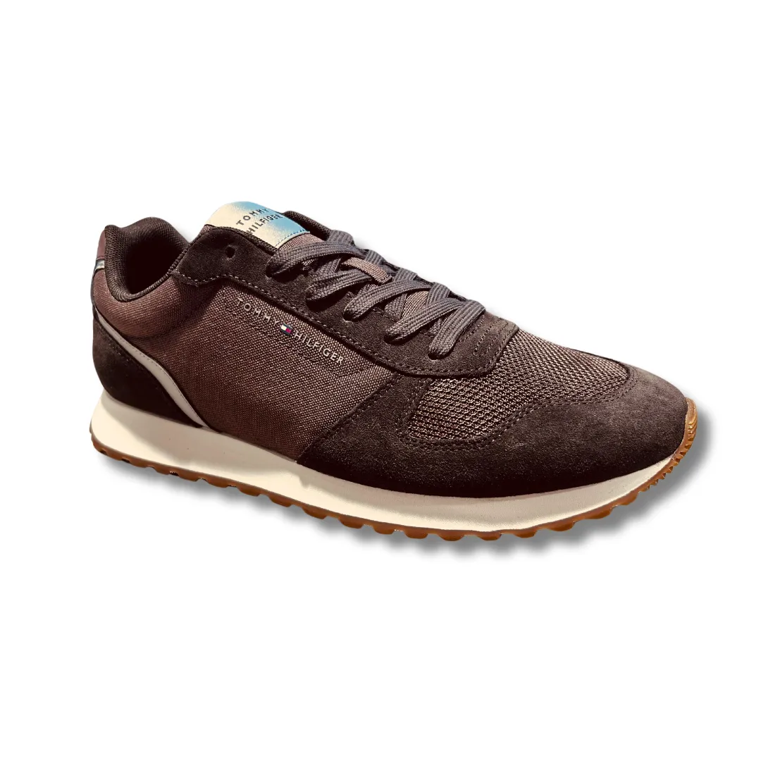 Tommy Hilfiger Trainer New Runner Ebony Brown