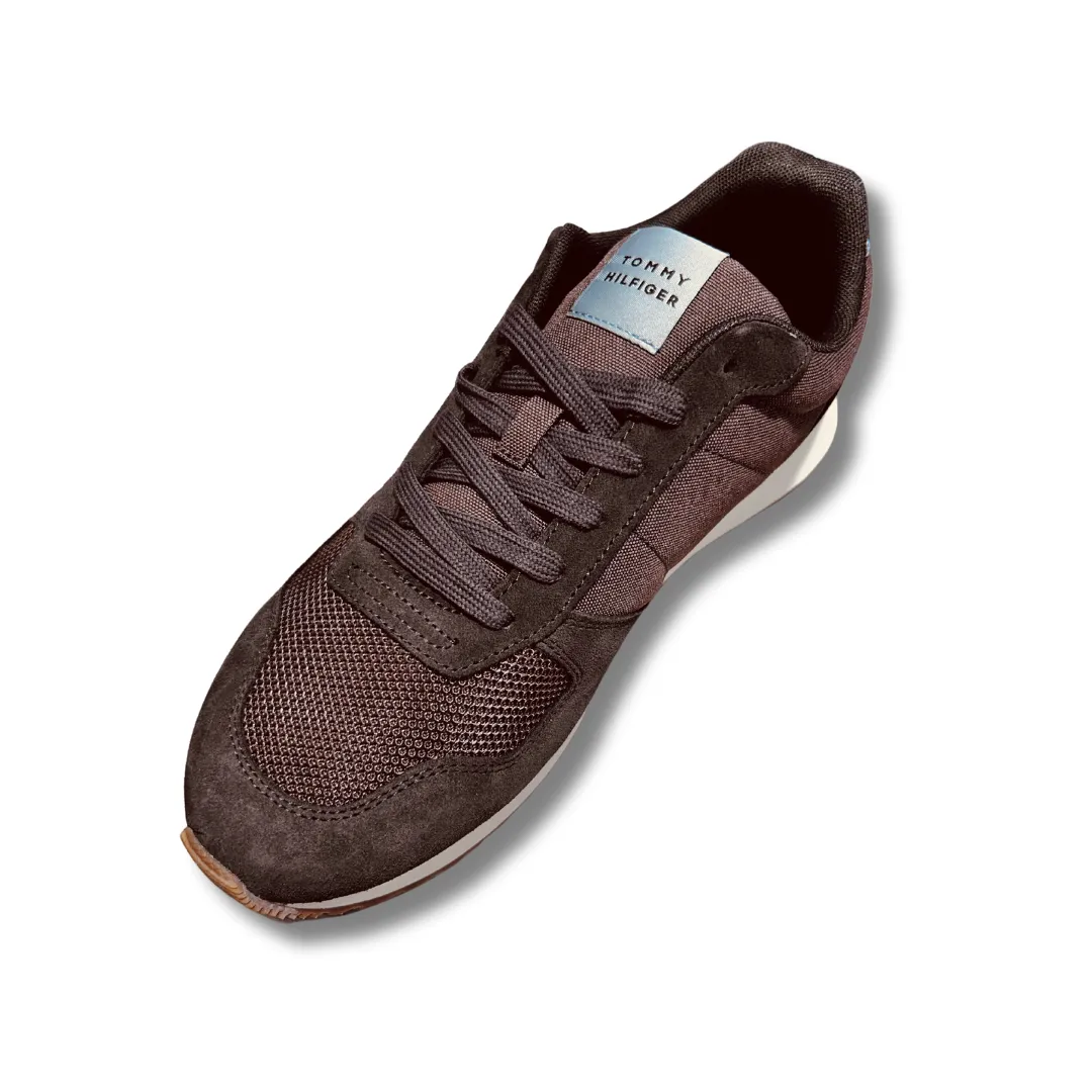 Tommy Hilfiger Trainer New Runner Ebony Brown