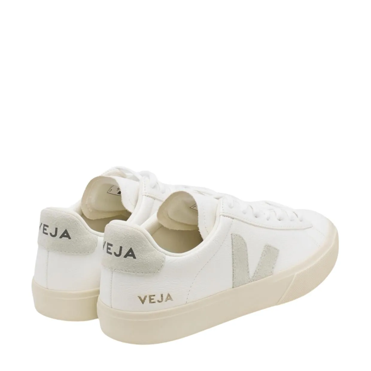 VEJA Campo Leather White Natural Suede Trainers