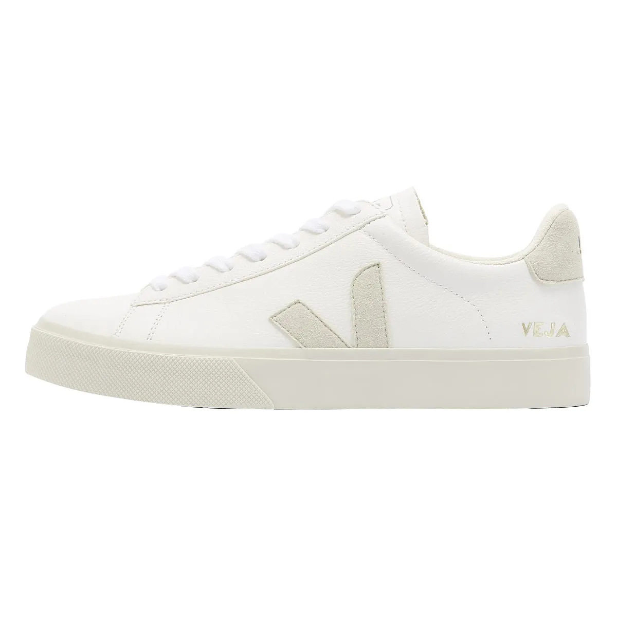 Veja Campo Mens White / Natural Trainers