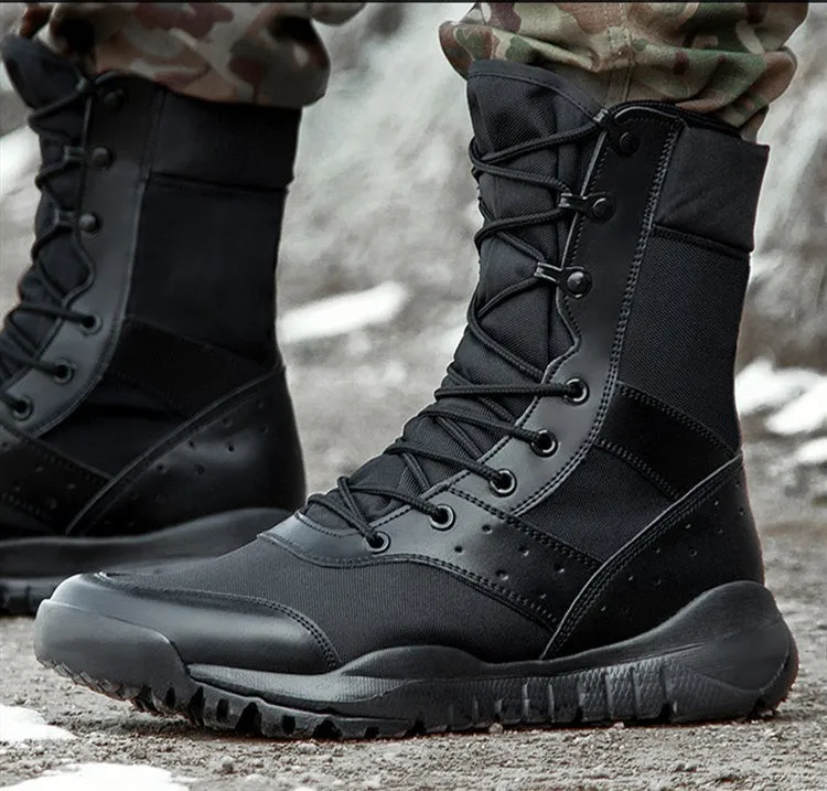 VentureStride Lightweight Tactical Hiking Boots - Techwear street wear  Breathable Mesh Outdoor Climbing Shoes