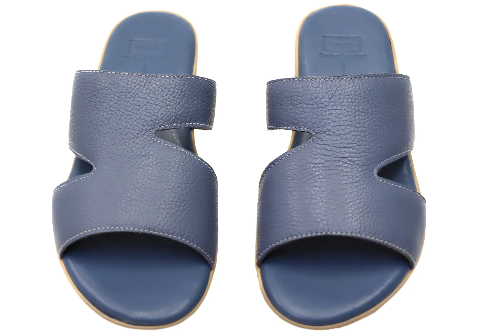 Via Paula Simona Womens Brazilian Comfortable Leather Slides Sandals