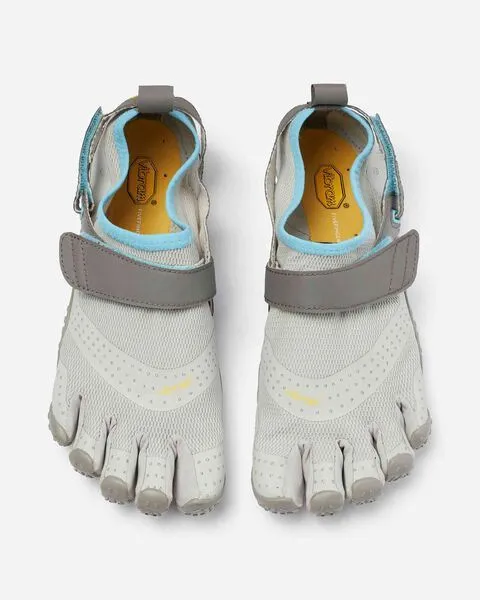 Vibram V Aqua Five Fingers Shoes Ladies Barefoot Feel Footwear - White/Blue/Coral