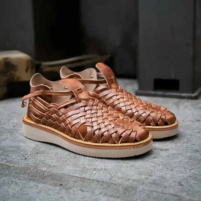 Vintage Woven Genuine Leather Shoes