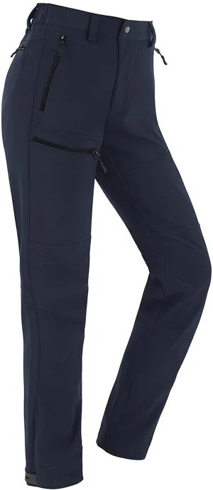 Vzteek Damen-Softshellhose-Thermohose-Wanderhose-Skihose-Wasserdicht-Winter-Warm-Gefüttert Regenhose Trekkinghose Kletterhose Outdoor Hosen für Damen 4 Reißverschlusstaschen