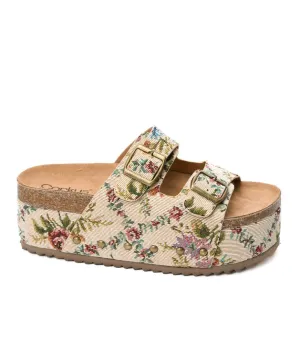 Wannabe in Sand Brocade Floral by Corkys