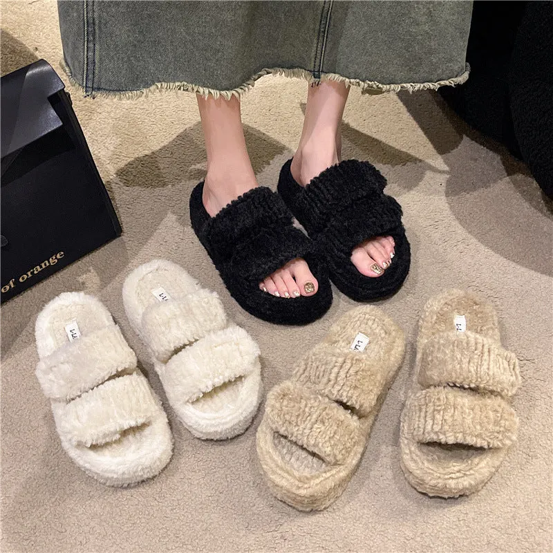 Winter Slippers With Look Design Fashion Indoor Outdoor Garden Home Shoes