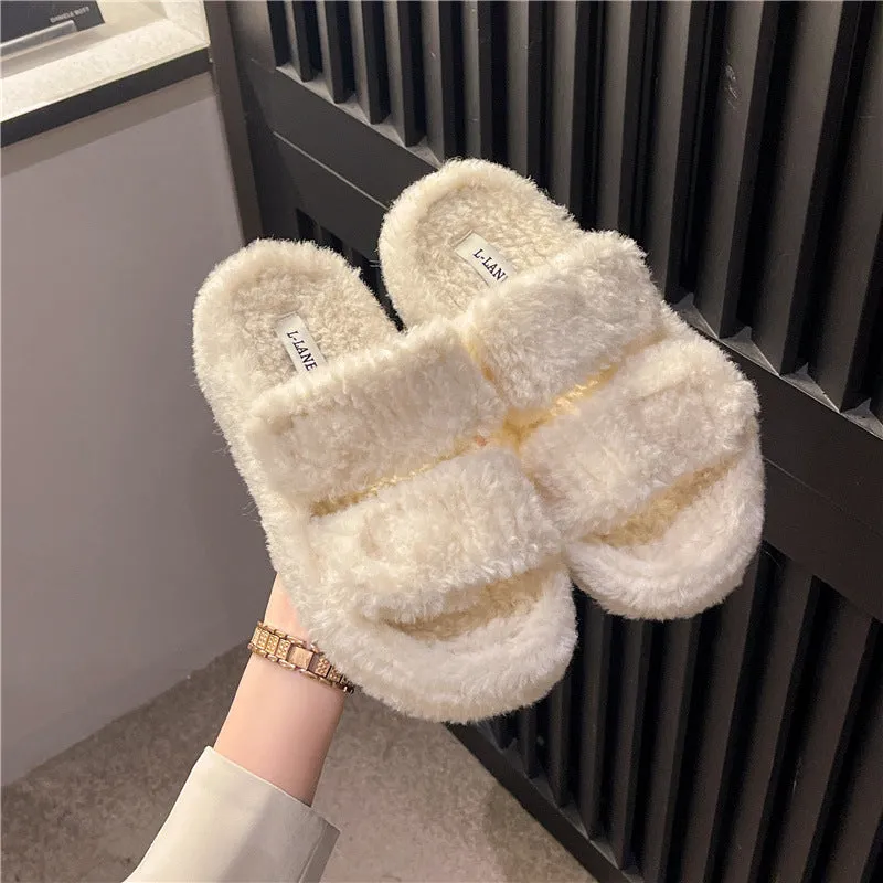 Winter Slippers With Look Design Fashion Indoor Outdoor Garden Home Shoes