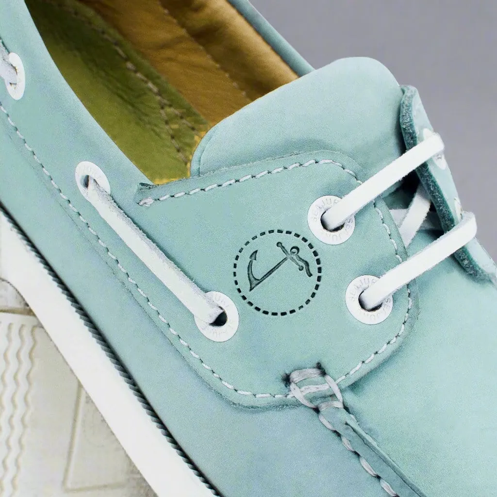 Women’s Nautical Nubuck Leather Boat Shoe