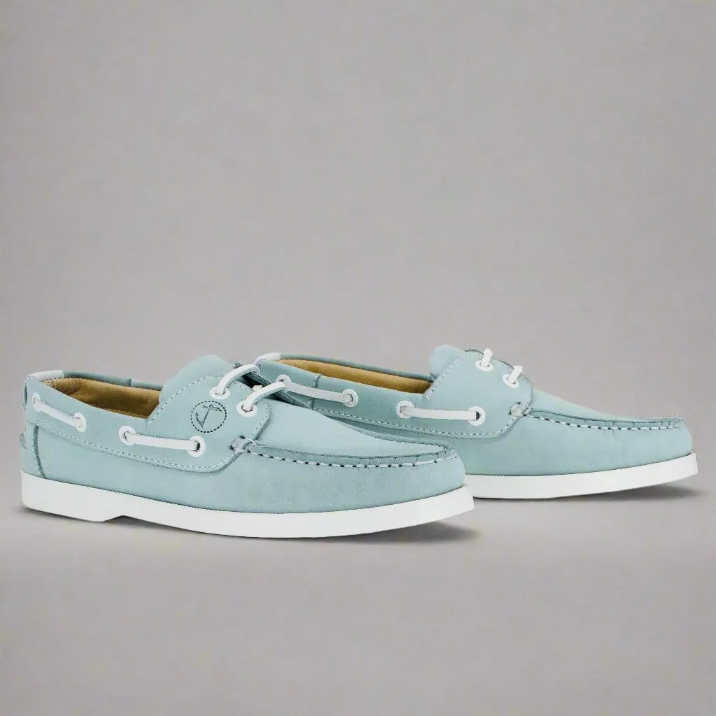 Women’s Nautical Nubuck Leather Boat Shoe