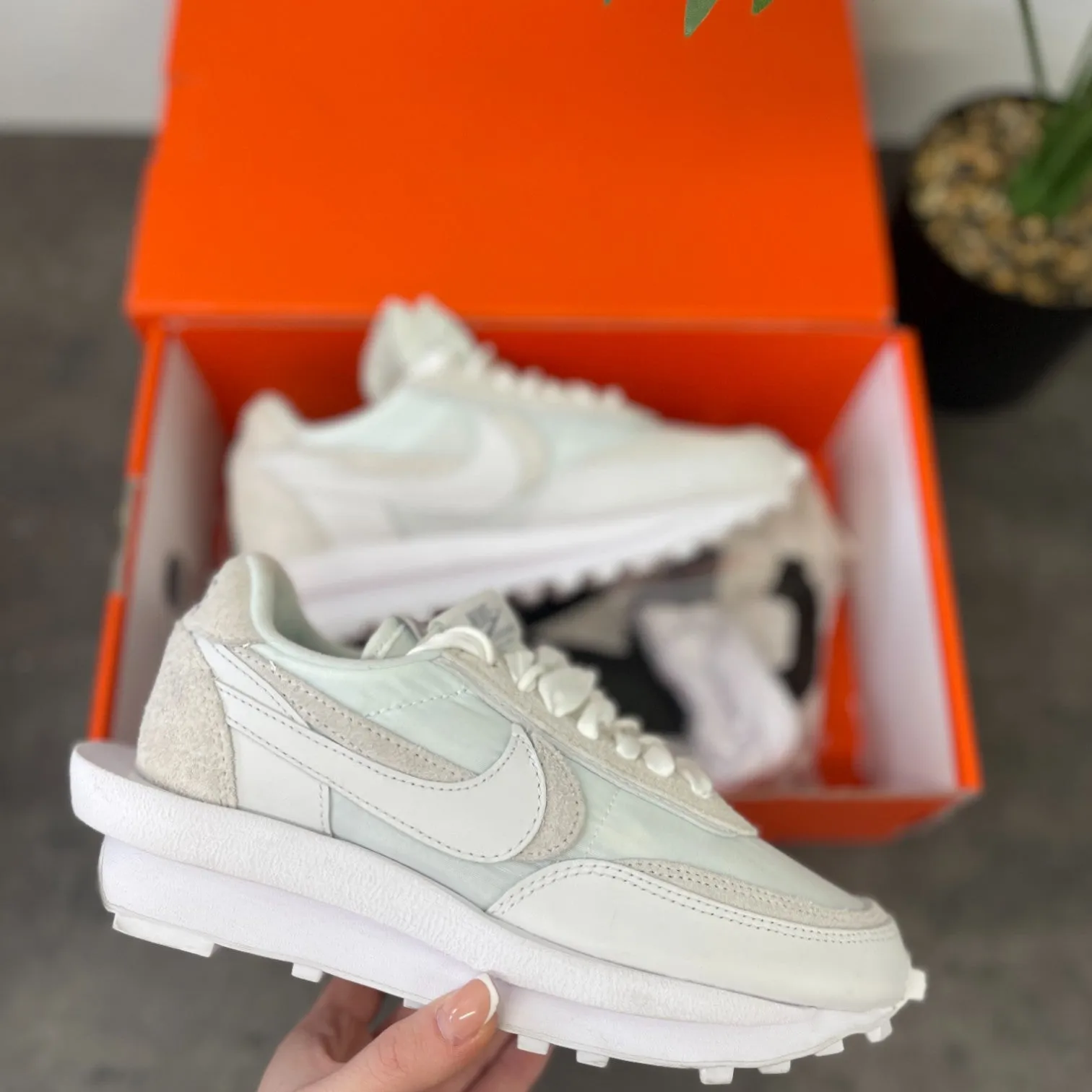 Women's Waffle Sacai Low Trainers White Size EU 37 / UK 4